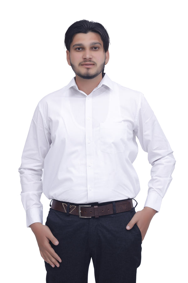 NEILGUY CREAM 100% COTTON CLASSIC FIT STRIPE SHIRT - FORMAL STYLE WITH FULL SLEEVES AND REGULAR SPREAD COLLAR