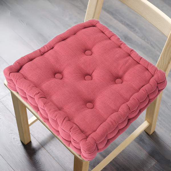 ELEGANT CHAIR PAD TERRACOTTA - GENEROUSLY SIZED AT 16X16X3 INCHES