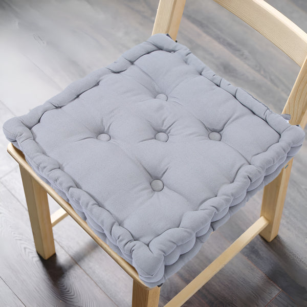 ELEGANT CHAIR PAD ASH GREY - GENEROUSLY SIZED AT 16X16X3 INCHES